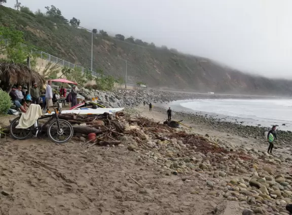 The famous Rincon, the best place to surf in Santa Barbara!