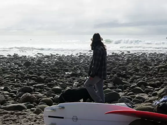 The famous Rincon, the best place to surf in Santa Barbara!