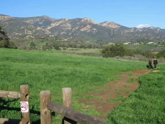 Amazing sweeping views on this walk, but dangerous hidden gopher holes.