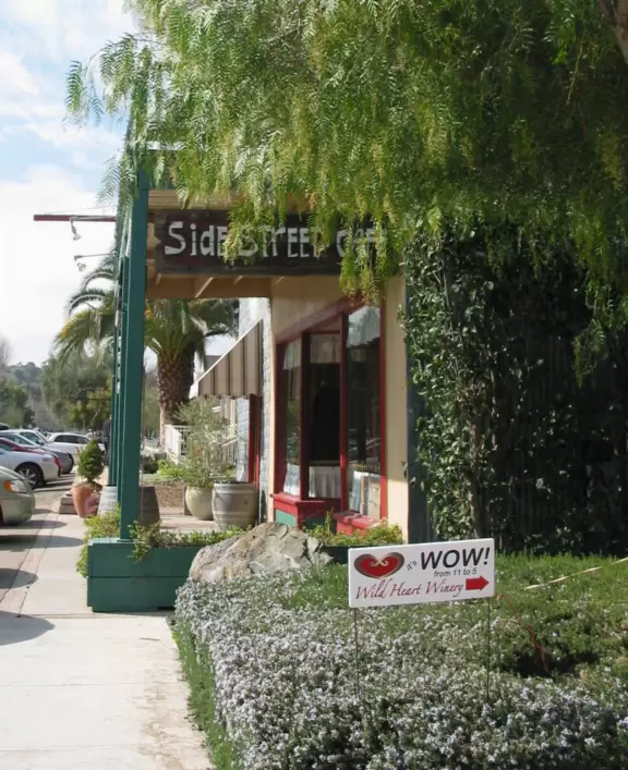 Chic wine-country town.
