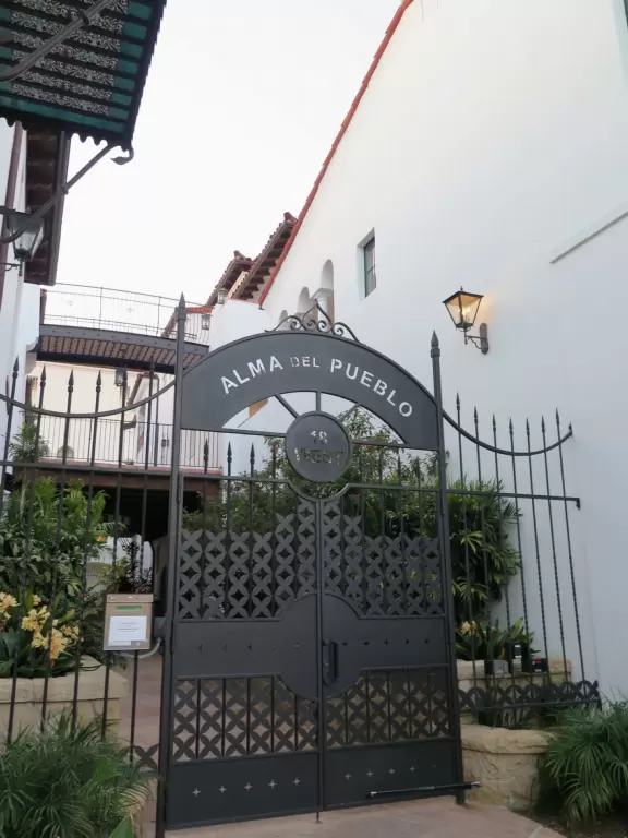 SB Public Market is a hip indoor space with cafes, and outdoor seating by a Spanish courtyard with views of quaint Victoria Court.