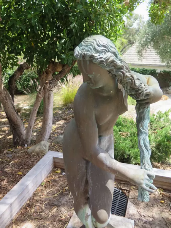 On a steep hill sits Greystone Mansion and its formal terraced gardens, which you enter free.