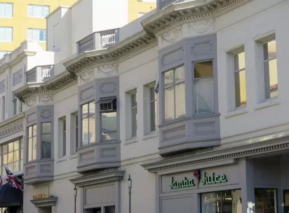 Downtown Monterey has a youthful vibe, and gorgeous historical buildings and trees.