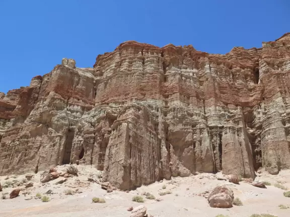 Beautiful red rocks. Nice for a stop or a trail walk.