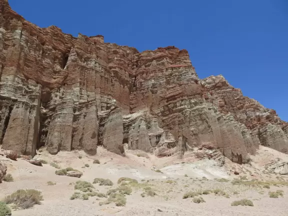 Beautiful red rocks. Nice for a stop or a trail walk.