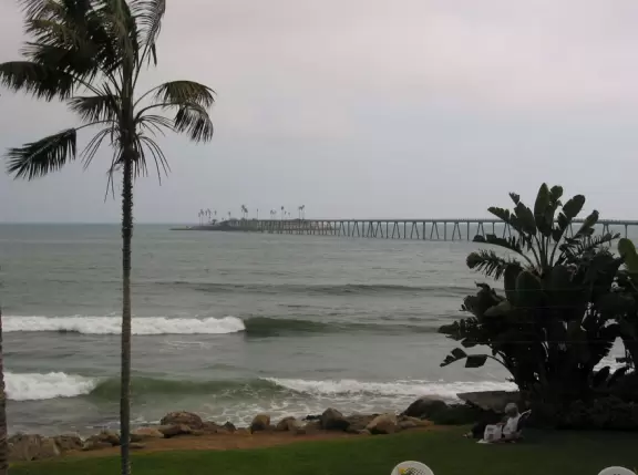 A tiny little spot along Highway&nbsp;101, with a beach and an oceanfront restaurant.