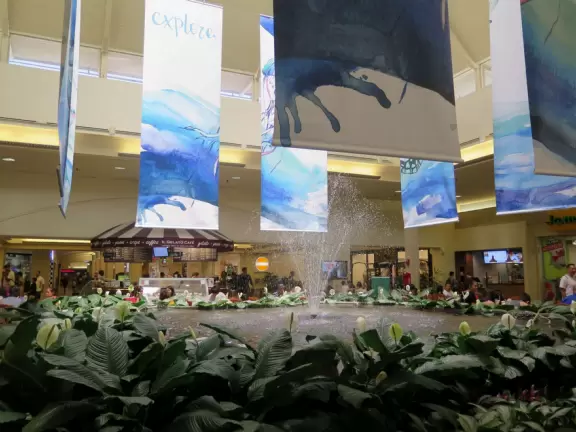 Indoor mall that is a lot of fun for kids.