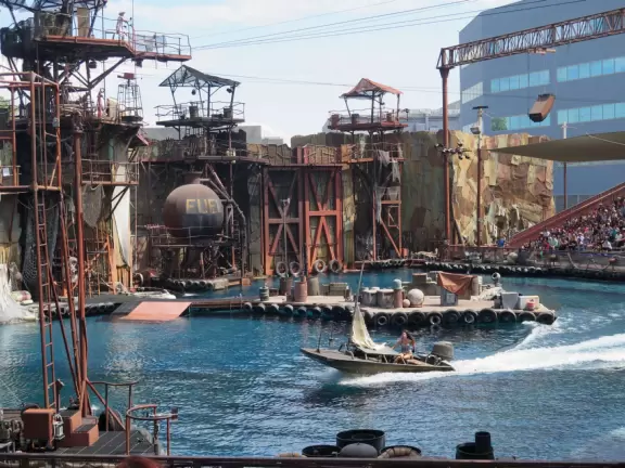 Motion picture studio and amusement park, with really fun rides and shows!