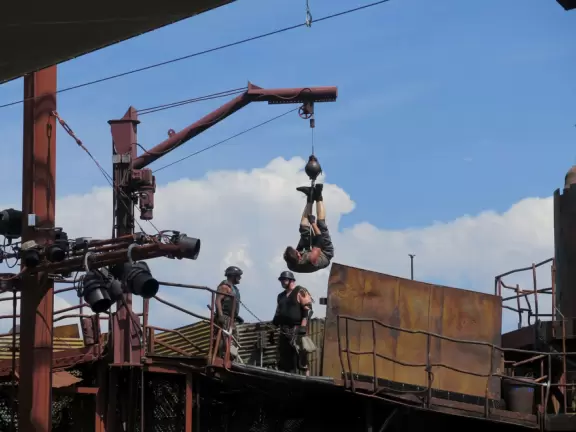 Motion picture studio and amusement park, with really fun rides and shows!