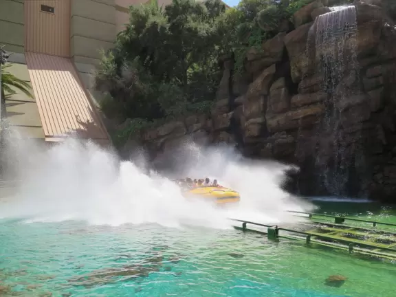Motion picture studio and amusement park, with really fun rides and shows!