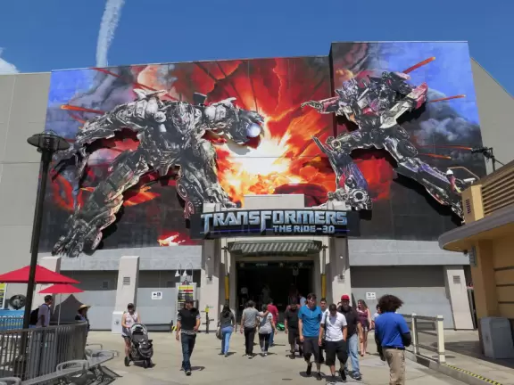 Motion picture studio and amusement park, with really fun rides and shows!