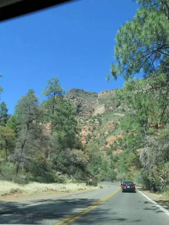 A paradise where you can slide down natural rock slides, in exquisite Oak Creek Canyon.