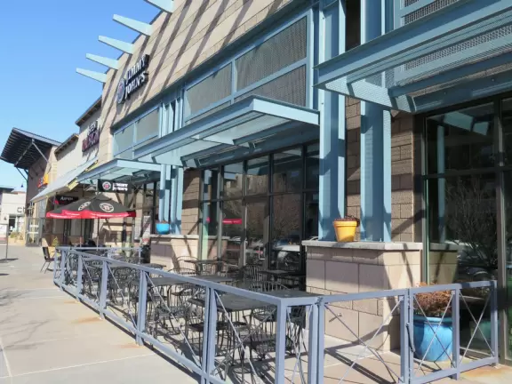 Beautiful modern development with awesome bakery called Wildflower Bread Company, and shops to stroll past.