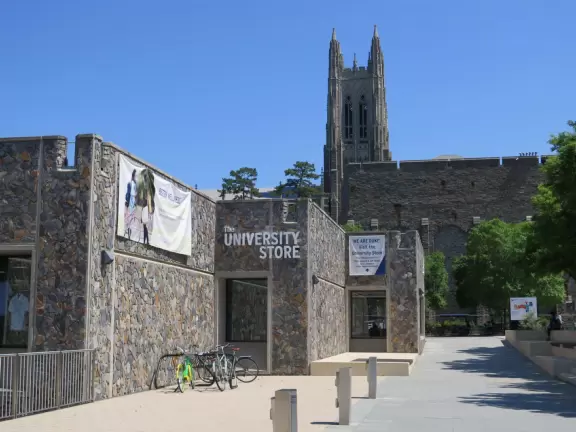Gorgeous Gothic architecture, impressive chapel, and cute patios under leafy trees.