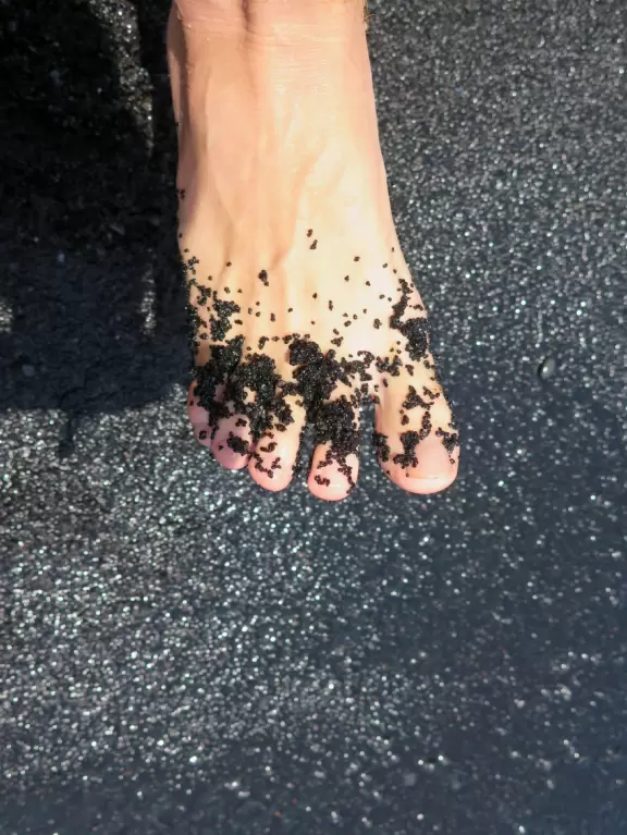 Beautiful black sand beach!