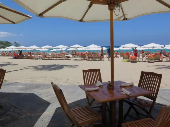 Wonderful place to swim by day, and to watch manta rays by night!