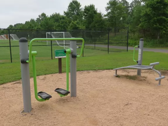 2.4 mile paved, intermittently shady greenway with varied sights!