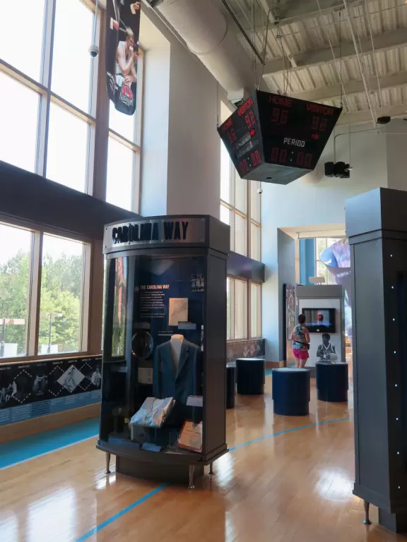 Attractive and interesting museum about important athletes, coaches, and moments in UNC basketball.