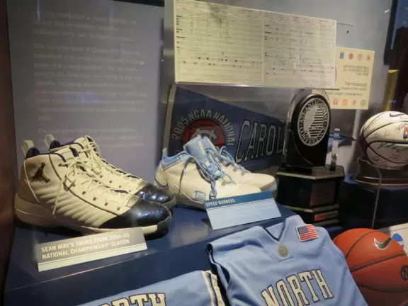 Attractive and interesting museum about important athletes, coaches, and moments in UNC basketball.