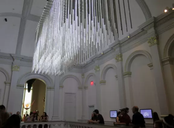 Gorgeous building with some amazing temporary art exhibits.