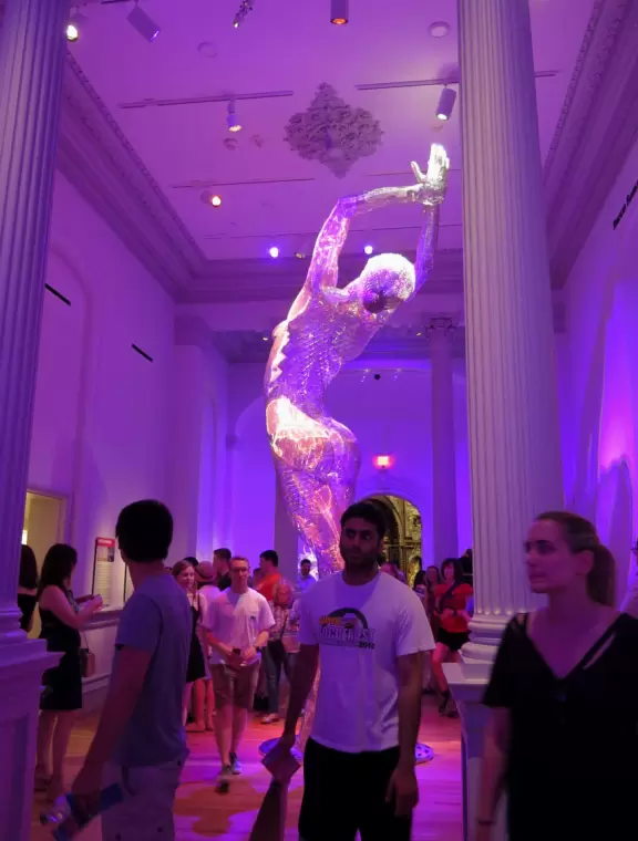 Gorgeous building with some amazing temporary art exhibits.