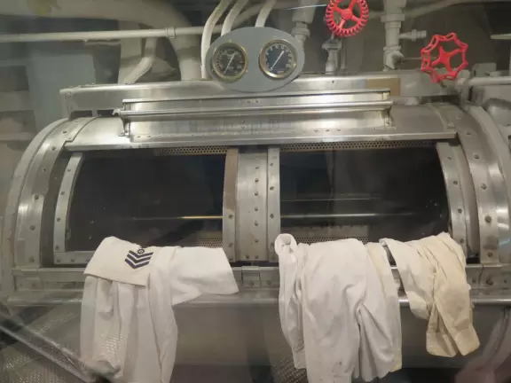 Interesting visit, where you get to really explore a great deal of the ship.