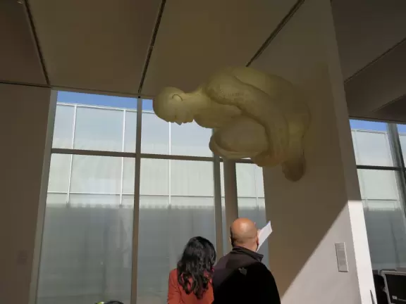 Airy modern architecture and many paintings. Cafe, gift shop, amazing landscaped grounds with sculptures and boulders to climb. Summer concerts.