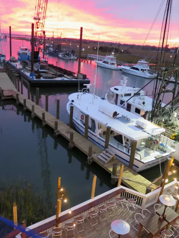 Three-level restaurant on the water- a beauty!