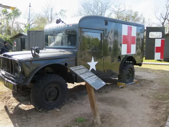 Beautiful bright harbor views from this huge aircraft carrier!