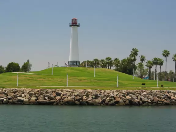 A gorgeous new development, with restaurants overlooking the harbor and colorful walkways.