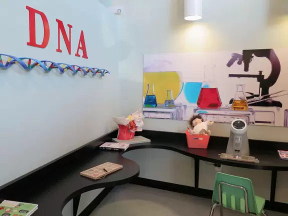 Beautiful, bright children's museum with lots of fun things to play.