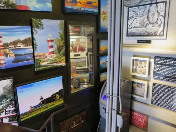 Small lighthouse, imaginative playground, yacht basin, waterfront restaurants, pier with nice views of the sound.