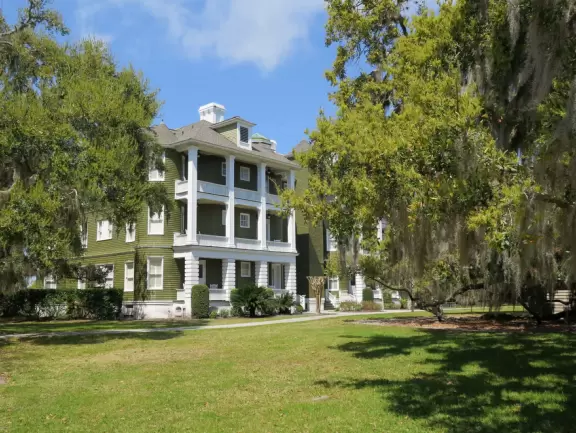Impressive buildings in historic area,&nbsp;lovely restaurant on wharf, bike riding on great trails, and several beaches.