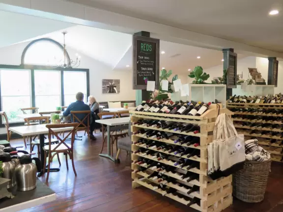 Cute neighborhood with shady streets, wonderful bookstore, coffee shop with great outdoor seating, and belted goats to check out.