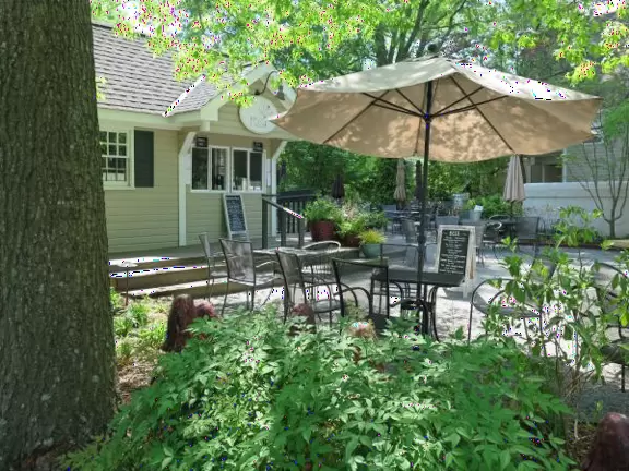 Cute neighborhood with shady streets, wonderful bookstore, coffee shop with great outdoor seating, and belted goats to check out.