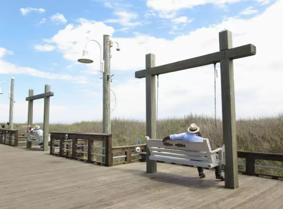 Fun town with nice beach, ice cream shops, and boardwalk with amusement&nbsp;park.