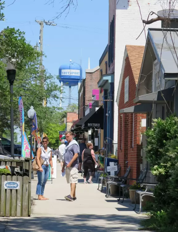 A wonderful place to stroll, on the waterfront.