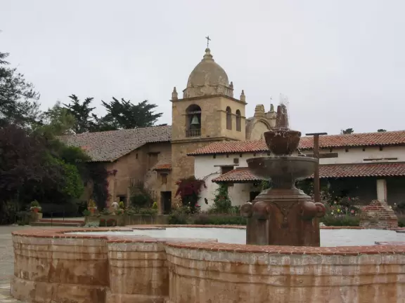 A rustic yet glorious mission, with fantastic gardens.