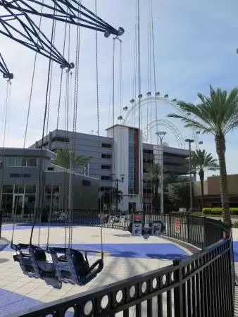 Touristy, buzzing area with restaurants and attractions.