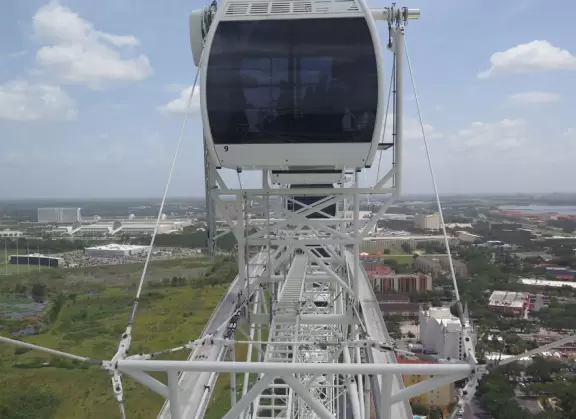 Go up high in a glass chamber!