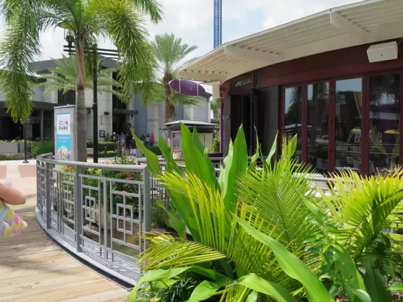 Touristy, buzzing area with restaurants and attractions.