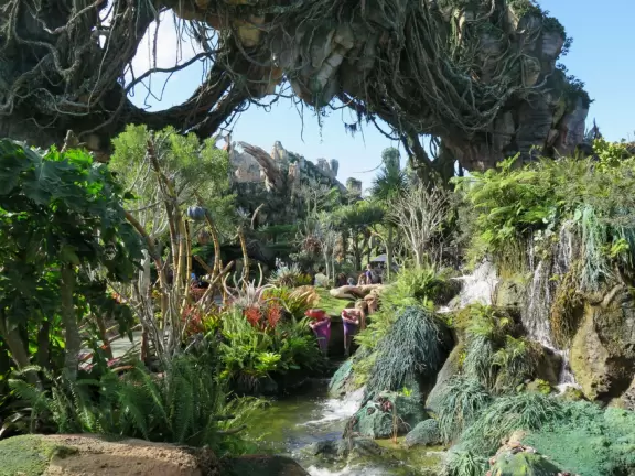 Lush theme park with African and Southeast Asian architecture- best for its two incredible shows and Pandora land.