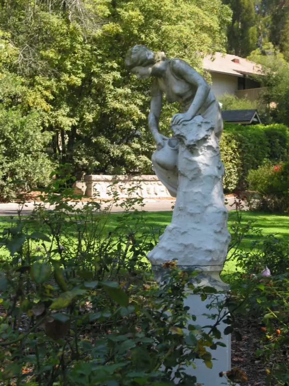 The grounds of Westmont College are wooded and beautiful.