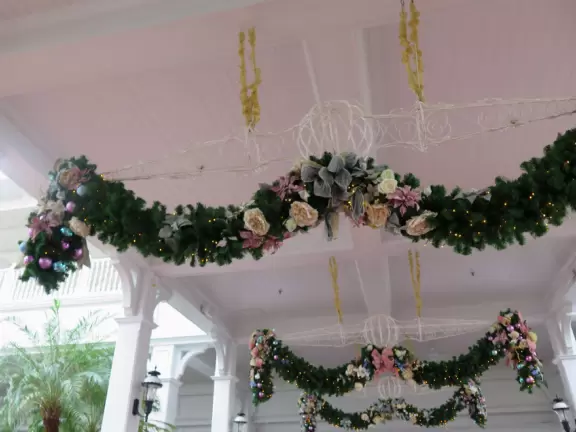 Walk around the grounds of two of Disney's deluxe resorts.