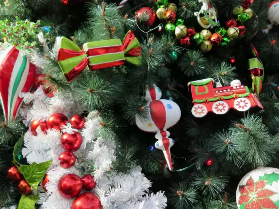 Fantastic walk around Crescent Lake, past beautiful hotels!