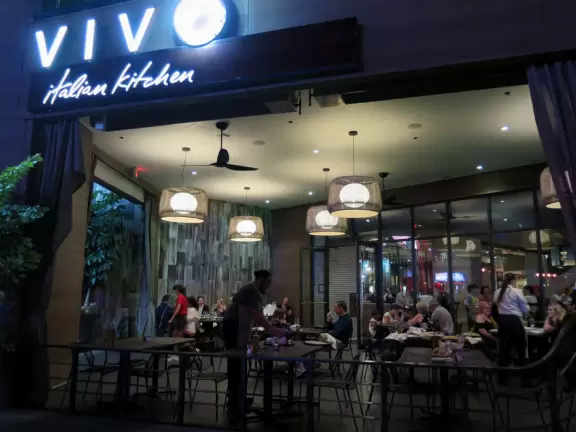 Fun place to eat out at night, see the Universal fireworks, and walk along the romantic waterway.