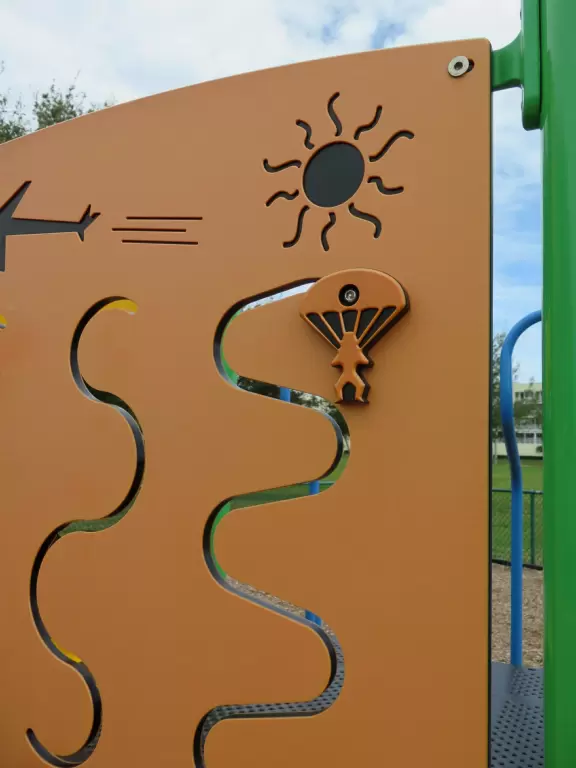 Pretty park with cool playground, on the Banana River (intracoastal).