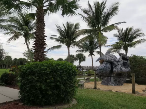 Pretty park with cool playground, on the Banana River (intracoastal).