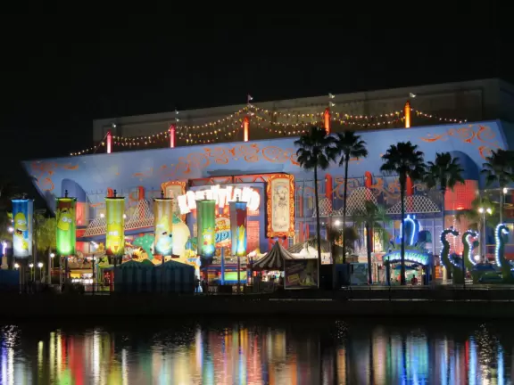 Theme park with fun rides, performers, and wonderful Harry Potter areas.