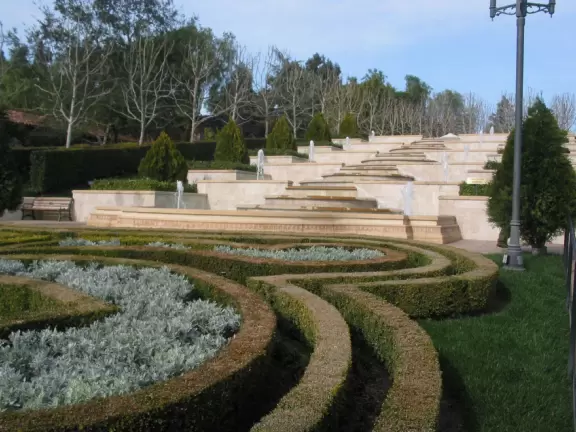 A lovely short stroll through gardens fashioned after English, French, Italian, Japanese, and California mission gardens.